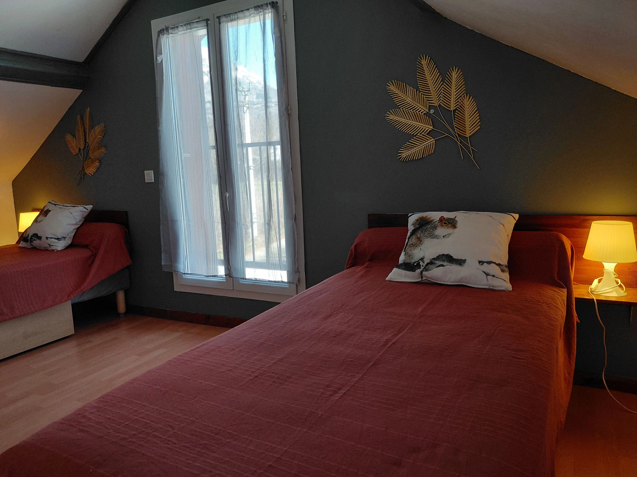 Chambre double du Gîte le Queyrel à Saint-Bonnet en Champsaur